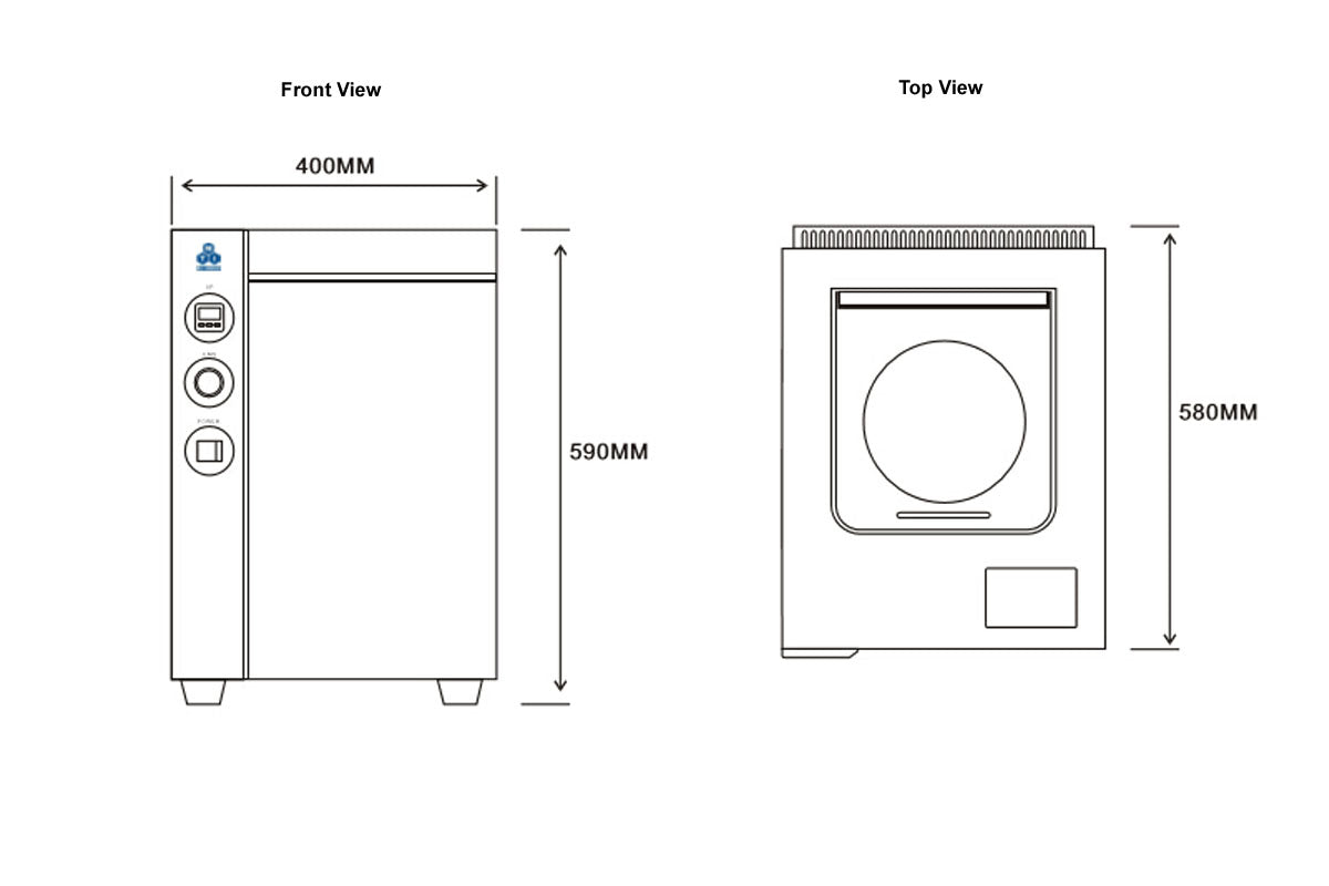Vacuum Planetary Centrifugal Mixer w/ Two Containers (600ml) & Optional Ball Mill Jars - MSK-PCV-300-LD