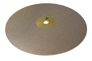 Electro-plated 12" Dia. Diamond Grinding / Lapping Plat with PSA Back, 600 mesh - DGP12PSA600