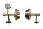 Vacuum Sealing Assembly with KF25D Adaptor & Vacuum Gauge for 6" OD. Processing Tube - FL-152KF25