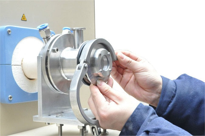 1800C Three Zones Tube Furnace (60mm OD) with Vacuum Flanges & Quartz Window - GSL-1800X-60-III
