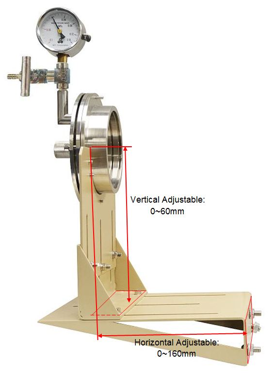 Hinged Vacuum Sealing Assembly with Flange Support for 80 mm dia Tube Furnace - FL-80KF25-HG