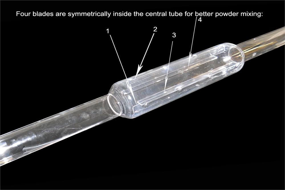 2" Quartz Tube (Non-Centered Heating Area) for MTI Dual-Zone Rotary Tube Furnace - QZTube-R2-N