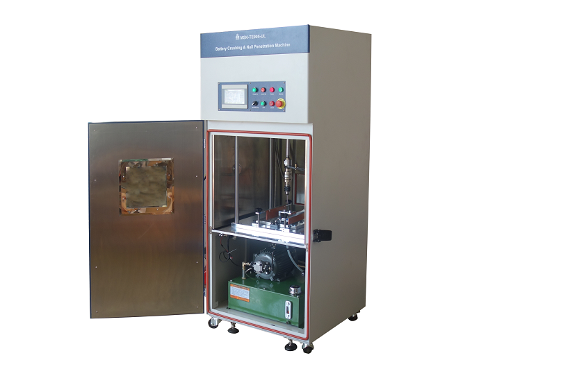 2T Max. Hydraulic Driven Crushing & Nail Penetration Tester with Digital & Remote Control - MSK-TE905-UL-R