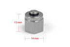 SS304 Sealing Cap for 1/4" Feedthrough of Vacuum Sealing Flanges - FT14CAP
