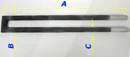 1400°C SiC Heating Element for KSL-1400A4 muffle Furnace - KSL-1400A4-HEL