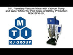 10 L Planetary Vacuum Mixer with Vacuum Pump and Water Chiller - MSK-SFM-9-10L