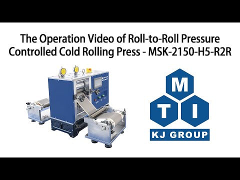 5T Max. R2R Pressure-Controlled Cold Rolling Press (6" Width), Glovebox Compatible - MSK-2150-H5-R2R
