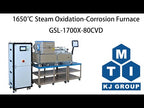 1650°C  Reculating Steam Corrosion and Thermal shock Testing Furnace GSL-1700X-80CVD