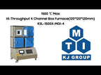 1500 ℃ Max Hi-Throughput 4 Channel Box Furnace(120*120*120mm) KSL-1500X-MGI-4
