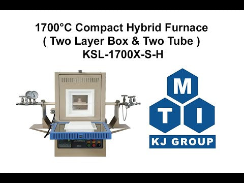 1700C Compact Hybrid Furnace (Two Layer Box & Two 13mm ID Alumina Tubes) - KSL-1700X-HL