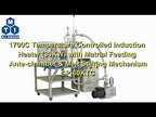 15KW 1700C Max. Induction Heater (6" Tube) with Dose Feeding & Melt Stirring Function - SP-60KTC