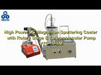High Power DC Magnetron Sputtering Coater w Rotary Stage & Water Chiller - VTC-16-SM