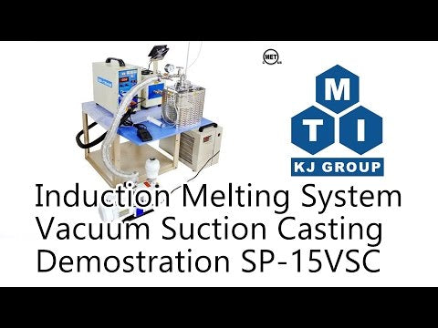 15KW Induction Melting System ( 60mm Tube) w/ Top-Suction Casting for Thin Rod Up to 1200°C - SP-15VSC