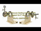 Hinged Vacuum Sealing Assembly with Flange Support for 130 mm 5" dia Tube Furnace - FL125KF25H