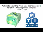 Automatic Mounting Press upto 200C and 2.3 T for SEM & Metallographic Samples - HXQ50