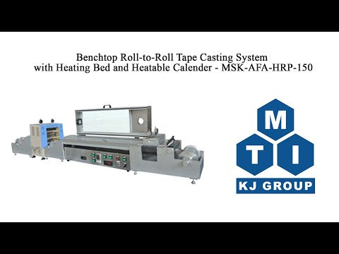 Benchtop Roll-to-Roll Tape Casting System with Heating Bed and Hot Rolling Press-MSK-AFA-HRP-150