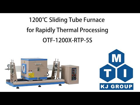 1200°C Max. 5" Sliding Tube Furnace for Rapidly Thermal Processing - OTF-1200X-RTP-5S