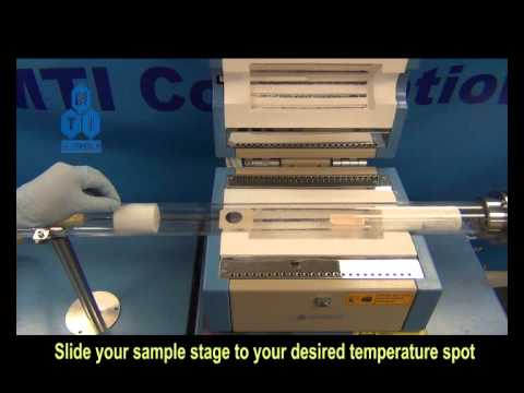 1200C Tube Furnace w/ Internal Sample Sliding by Magnet for DVD & RTP - OTF-1200X-S-DVD