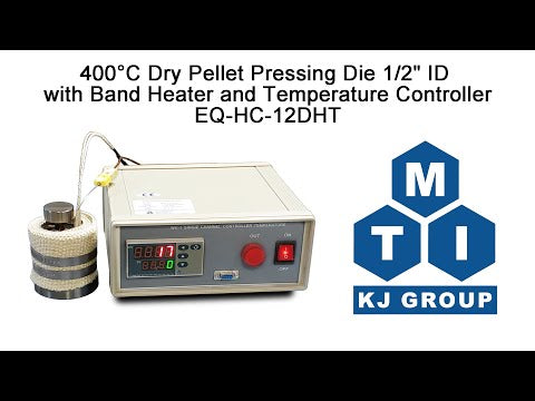 400C Max. Alloy Pellet Pressing Die 1/2" ID w/ Band Heater and Temperature Controller - HC-12DHT