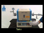 1200C Compact Split Tube Furnace (8" heating zone) w/ Vacuum Flanges & Optional Tube Size - OTF-1200X-S