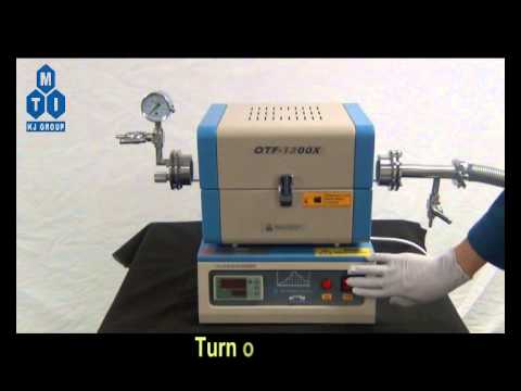 1200C Compact Split Tube Furnace (8" heating zone) w/ Vacuum Flanges & Optional Tube Size - OTF-1200X-S
