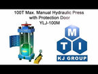 100T Max. Manual Hydraulic Press with Protection Door - YLJ-100M
