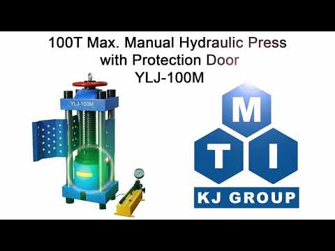 100T Max. Manual Hydraulic Press with Protection Door - YLJ-100M