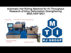 Automatic Hot Rolling Machine (Single Sample) for Research of Alloy Deformation - MSK-HRP-MG3