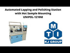 Automated Lapping and Polishing Station with Hot Sample Mounting  - UNIPOL-1210M