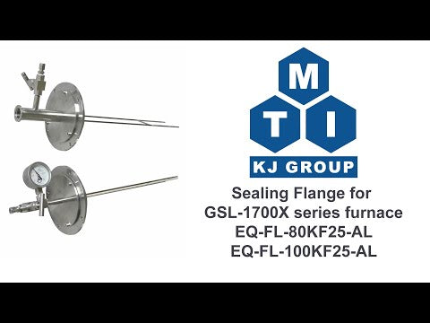 Sealing Flange for GSL-1700X series furnace 80mm diameter tube - FL-80KF25-AL