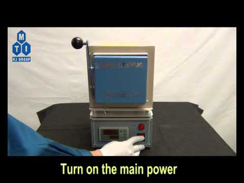 1100°C Max. Compact Muffle Furnace (4"x4"x5") w/ Programmable Temp. Controller - KSL1100XS