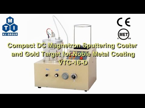 Compact DC Magnetron Sputtering Coater With Gold Target for Noble Metal Coating-VTC-16-D