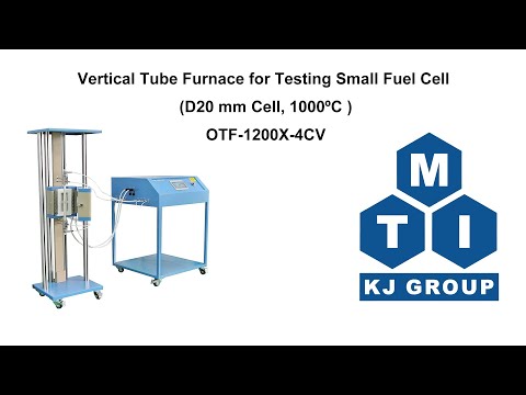 Vertical Tube Furnace for Testing Small Solid Oxide Fuel Cell (D20 mm, 1000°C, SOFC) - OTF-1200X-S-VT-C4