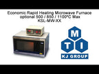 Microwave Furnace With Programmable Temp Control: optional 1100ºC or 1400ºC Max.- KSL-MW-XX