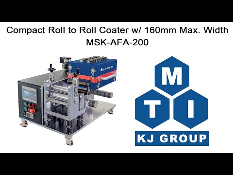 Compact Roll to Roll Coater w/ 160mm Max. Width & 6 Optional Coating Heads (Combination)-MSK-AFA-200