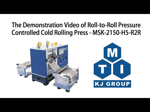 5T Max. R2R Pressure-Controlled Cold Rolling Press (6" Width), Glovebox Compatible - MSK-2150-H5-R2R