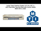 350 mm Width Tape Casting Sheet Coater (14Wx40L) w/ 120°C Vac. Bed & Doctor Blade-MSK-AFA-L1000