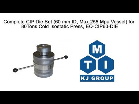900 Mpa CIP Die Set ( 35 mm ID. Vessel) for Cold Isostatic Press - CIP35D900