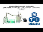 Vacuumable & Atmosphere controlled Spin Coater ( 10K RPM & 6" wafer Max.) - VTC200PV