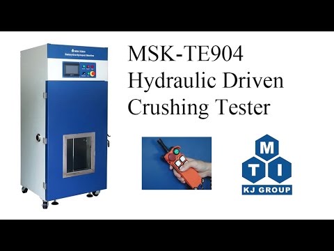 15KN Hydraulic Driven Crushing Tester w/ Remote Controller for Battery Test ( IEC62133 & UN38.3)- MSK-TE904