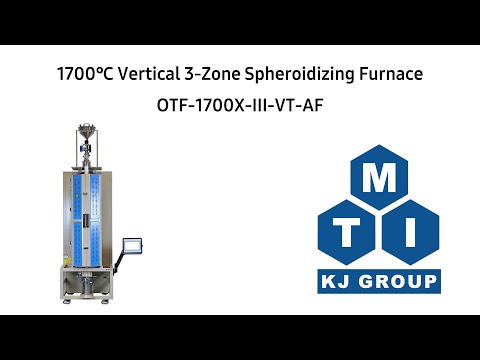 1700 Vertical 3-Zone Spheroidizing Furnace OTF-1700X--VT-AF