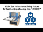 1700°C Box Furnace with a Sliding Platform for Fast Heating & Cooling - KSL-1700X-RTP