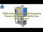 1500C Atmosphere Controlled Quenching Furnace with 80 mm OD Alumina Tube - OTF1500XVTQ