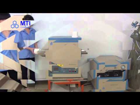 1700°C Tube Furnace w/ 18" heated Zone & 60 or 80 mm OD Alumina Tube and Flange - GSL1700X