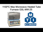 1200°C Max Microwave Heated Tube Furnace: optional 1", 1.57" and 2" Dia. - GSL-MW-25