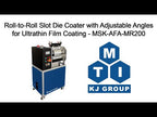 R2R & Sheet Substrate Slot Die Coater w/Continuous or multiple strips coating-MSK-AFA-MR200