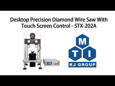 Precision Diamond Wire Saw With Swing Rotary Sample Fixture and Microscope Monitor - STX-202P