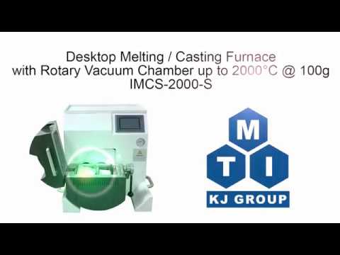Desktop Induction Melting Furnace w/ Automatic Rotary Casting Function up to 1700°C @ 100 g - IMCS-2000-S