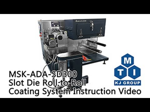 Roll to Roll Coating System (Max. 250mm W) with 3 Optional Coating Heads-MSK-AFA-300