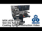 Roll to Roll Coating System (Max. 250mm W) with 3 Optional Coating Heads-MSK-AFA-300